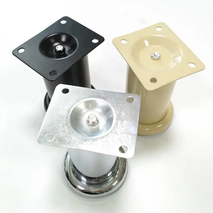 Современные металлические ножки WINSTAR для мебели, белые ножки для дивана с черной резиной