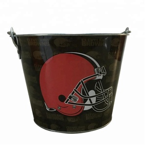 2025 nouvelle tendance personnalisée forme ronde vin métal seaux à glace en gros bacs à boissons avec ouvre-bouteille - Product Image 1