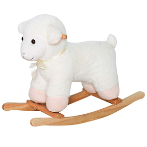 A Dondolo di <span class=keywords><strong>legno</strong></span> Cavallo A Dondolo Peluche Pecore <span class=keywords><strong>Giocattolo</strong></span> Ride on Animal Pecore <span class=keywords><strong>Giocattolo</strong></span> - Product Image 1