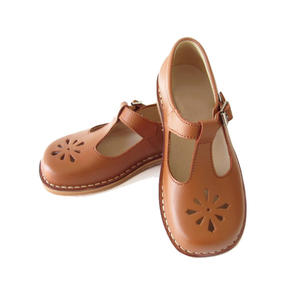 أحذية ماري جين للأطفال من تشوزي، مصنوعة من الجلد الطبيعي البني، أحذية أميرات أنيقة ومريحة للمشي وقاعات الرقص - Product Image 3