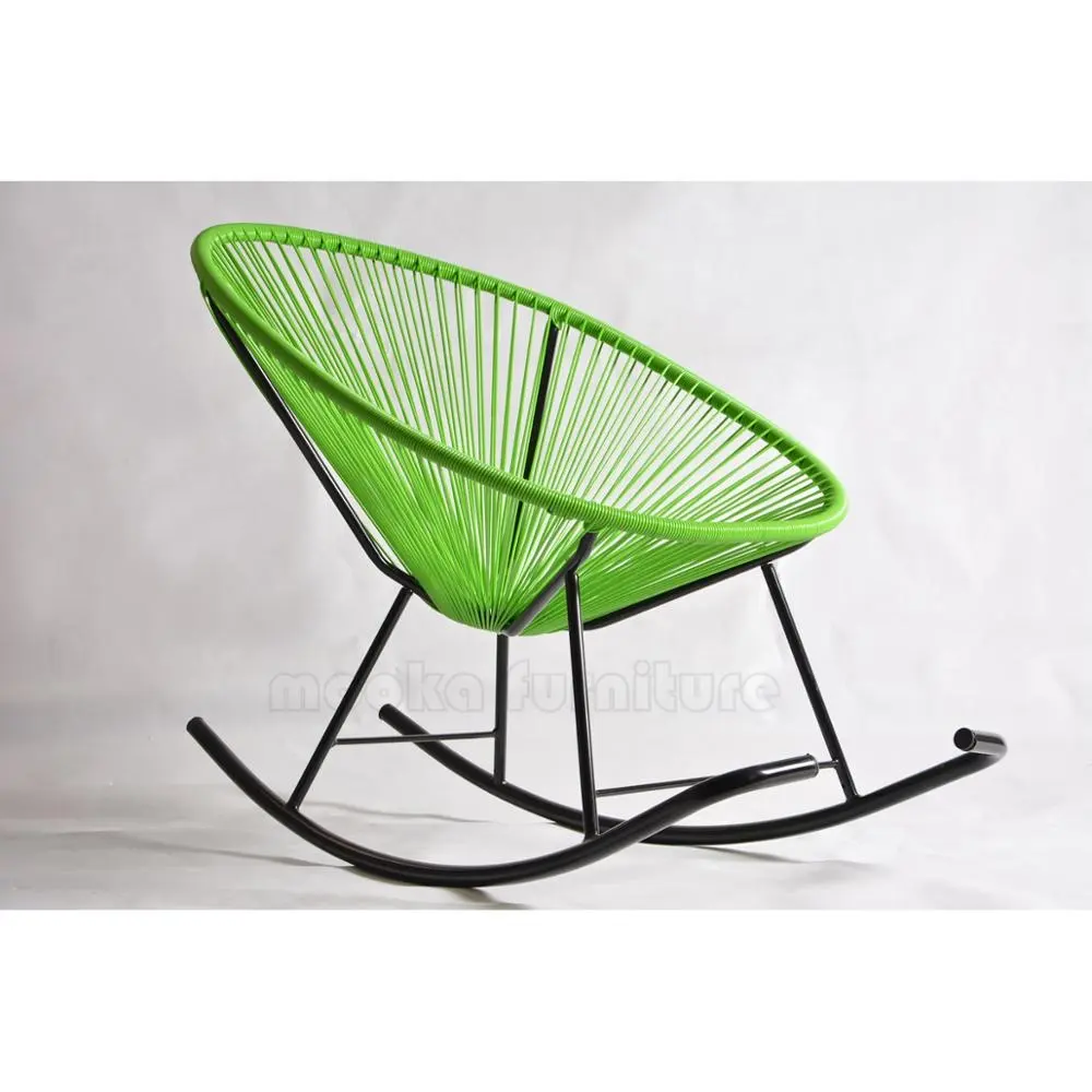 cheap wholesale rattan Acapulco garden rocking chair MKR05