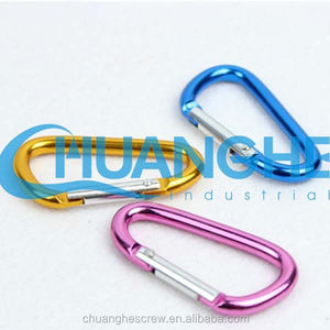 ตะขอคาราบิเนอร์แบบสะท้อนแสงทำจากโลหะผสมสังกะสีพร้อมพวงกุญแจ - Product Image 2