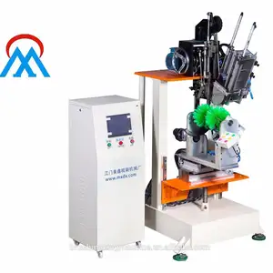 Máquina automática Meixin de 4 ejes para hacer mechones, cepillo de limpieza de telaraña