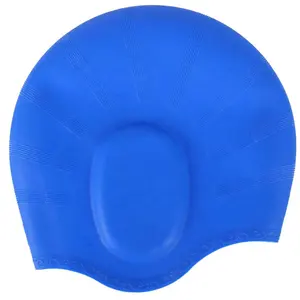 スポーツスイムプールシャワーキャップシリコン水泳帽水泳帽子耳保護付き