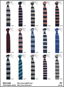 Corbatas de punto de venta locas de diseño personalizado calidad 100% tipos de seda corbata de cuello de punto para hombres - Product Image 4
