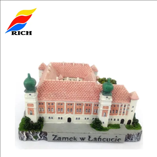Famous house model statue customise polyresin famous building miniature model