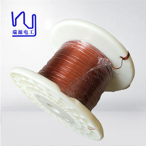 0.02mm 매우 벌금 에나멜을 입힌 직사각형/편평한 자석 감기 구리 철사 격리된 고체, 단단한 0.020mm UEW/AIW CN;TIA Rvyuan - Product Image 3