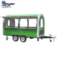 JX-FR350WJ Outdoor Mobile Food Warmer Carts/ Fiberglass Box Trailer/ Airport Catering Taco Truck For Sale