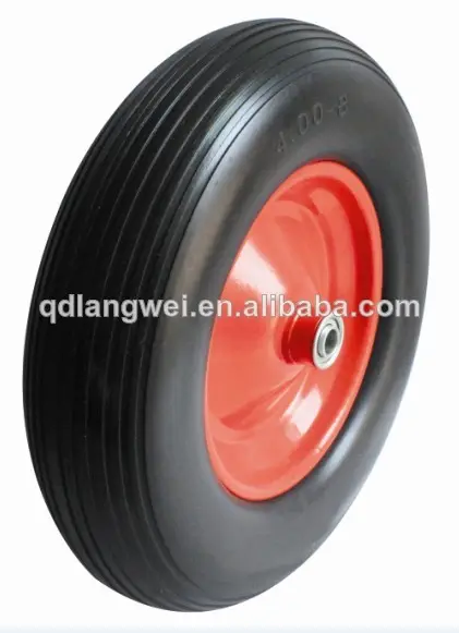 4.00-8 pu roda com aro de metal