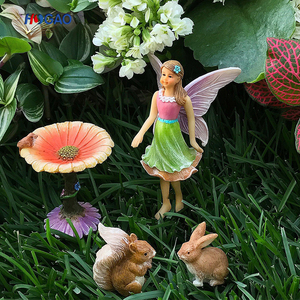 resina figuritas <span class=keywords><strong>en</strong></span> miniatura accesorios pintado a mano flor Jardín de hadas para al aire libre o decoración de la casa - Product Image 3