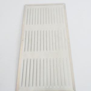 De alta calidad de diapositivas ajustable de Metal cubierta de ventilación de aire de pared de puerta de aluminio en plata de ventilación de aire parrilla pared abrir cerrar - Product Image 4