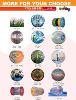 Balle Zorb Gonflable en PVC de Haute Qualité, Diamètre Extérieur 3m, Capacité 100-500kg, Jeu de Danse Aquatique Extérieur