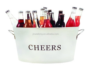 Lớn Retro Hình Bầu Dục Kim Loại Đồ Uống Bên Bồn Tắm/Xô Đá/Wine Cooler - Product Image 4