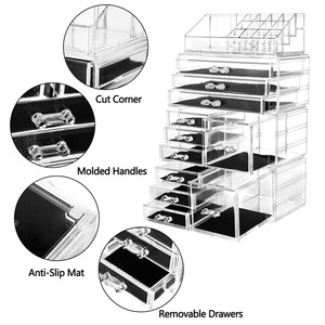Makeup Storage Organizer Makeup with <strong>Drawers</strong> <strong>Plastic</strong> Cosmetic Organizer Makeup <strong>Set</strong> Professional - Product Image 4