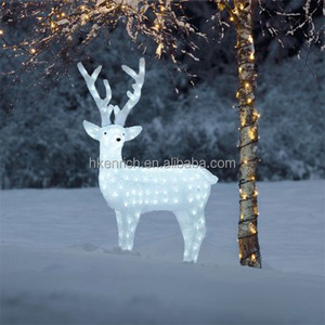 Decoración de la navidad 120 cm LED Light up de acrílico reno interior / exterior - Product Image 1