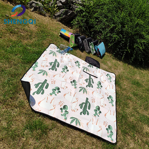Custom Oxford Waterproof Cactus Print <strong>Picnic</strong> Outdoor Camping Mat <strong>Blanket</strong> - Product Image 2