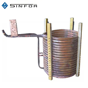 Oxygen-free copper electric induction coil for induction furnace