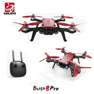 Di vendita caldo 2.4G 6 assi Brushless drone MJX Bugs 8 PRO da corsa ad Alta velocità rc Drone Altezza set elicottero con la luce del LED SJY-B8 pro