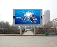 Panneau d'affichage vidéo extérieur 3x4 monté sur poteau P3 LED pour City Plaza & Shopping Mall 3mm IP65 3 ans de garantie