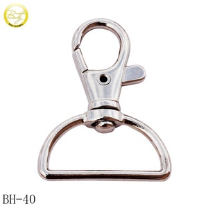 Crochets métalliques de couleur argent, pour fabrication de porte-clés de chien, boucle snapcrochet, vente en gros, pièces - Product Image 1