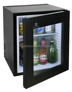 Minibares de absorción de Hotel de China, refrigerador de 40L con puerta de cristal para Hotel