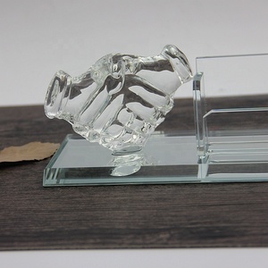 Porte-stylo en acrylique de style nouveau personnalisé, conteneur de rangement pour stylo en verre fait à la main, étui à stylo multifonctionnel en cristal pour cadeaux d'affaires - Product Image 3