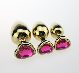 Tapón Anal de Acero Inoxidable Dorado para Hombres y Mujeres, Masturbación Sexual - Product Image 5