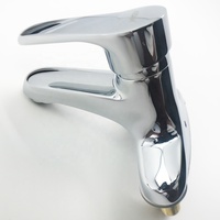 Robinet de lavabo moderne sans plomb, monocommande, monotrou, 4 pouces, mitigeur eau chaude et froide, en céramique