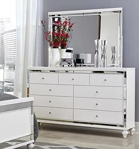 リビングルーム家具ホワイトベネチアンミラーサイドボード - Product Image 4