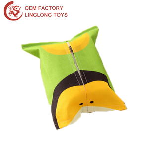 Servilletero de <span class=keywords><strong>Patito</strong></span> de dibujos animados Oem, cubierta de tejido relleno con caja de pañuelos de animales de peluche de juguete de pato - Product Image 5