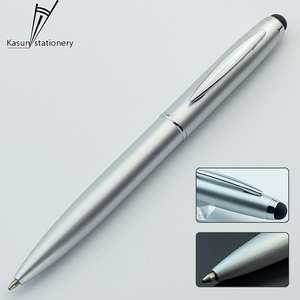 Mềm cảm ứng tốt bằng văn bản biểu tượng tùy chỉnh kim loại bút bi lăn bút với Stylus Màn hình cảm ứng cho điện thoại máy tính xách tay - Product Image 4