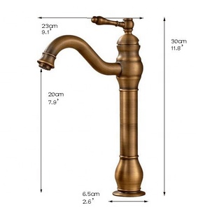 Hiện đại phòng tắm chậu vòi antique brass vòi nước mixer đơn xử lý vòi nước lưu vực XR0321 - Product Image 6
