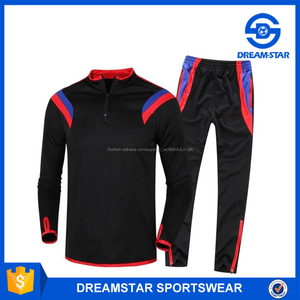 2017 Wholesale Long Sleeve With Top Quality Men 'S Soccer Training Suit - Product Image 2