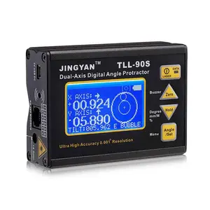 New TLL-90S Siêu High Precision laser LCD Hiển Thị Góc Meter 0.005 Professional Dual-trục Kỹ Thuật Số Laser Cấp Thước Đo