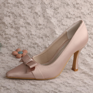Rosa di Raso Tacchi Scarpe Da Sposa Sposa di Formato 40 - Product Image 2