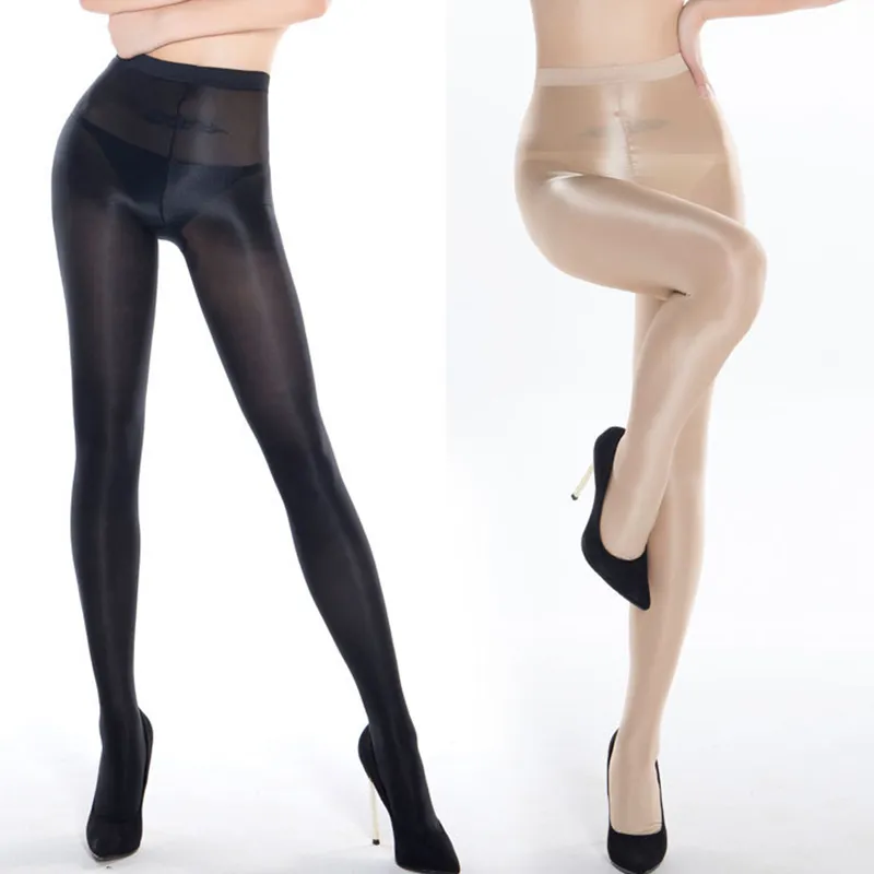 High Quality Shimmery Silky Women's 70D Sheer Oil Sexy Shiny Pantyhose