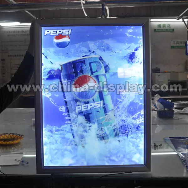 A1 A2 Poster Display LED Slanke Aluminium snapper frame led backlit lichtbak