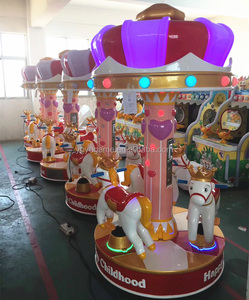 Manège pour enfants <span class=keywords><strong>YOYO</strong></span> GAME à 3 places, mini carrousel à monnayeur en fibre de verre pour aire de jeux intérieure à domicile et centre commercial - Product Image 5