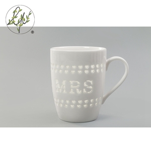 Hecho a mano llanura barato blanco grande cerámica taza <span class=keywords><strong>de</strong></span> té - Product Image 4