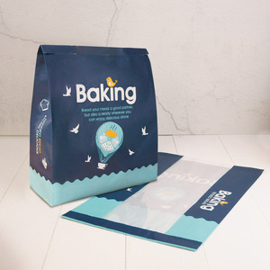 Tùy Chỉnh Bakery <span class=keywords><strong>Kraft</strong></span> Túi Giấy Cấp Thực Phẩm Giấy Cho Bánh Mì Bao Bì Với Cửa Sổ - Product Image 2