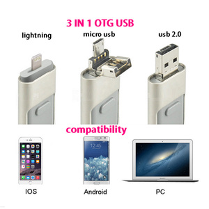 <span class=keywords><strong>OTG</strong></span> <span class=keywords><strong>USB</strong></span> 2.0 Flash Drive 8 г 16 г 32 г 64 г 128 г для iPhone IOS накопитель - Product Image 3