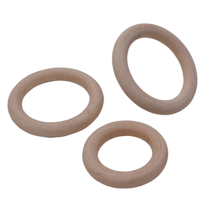 HOYE CRAFTS <span class=keywords><strong>Cerchio</strong></span> in <span class=keywords><strong>Legno</strong></span> da 70 mm per Collane e Bracciali Fai-da-Te, Anello da Dentizione per Neonati - Product Image 2