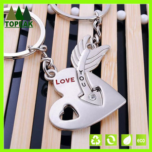 <span class=keywords><strong>oem</strong></span> regalo amante pareja llaveros de metal anillo <span class=keywords><strong>clave</strong></span> - Product Image 1