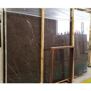 Sans soudure or blanc veine <span class=keywords><strong>de</strong></span> plancher foncé brun nero <span class=keywords><strong>saint</strong></span> <span class=keywords><strong>laurent</strong></span> marbre - Product Image 2