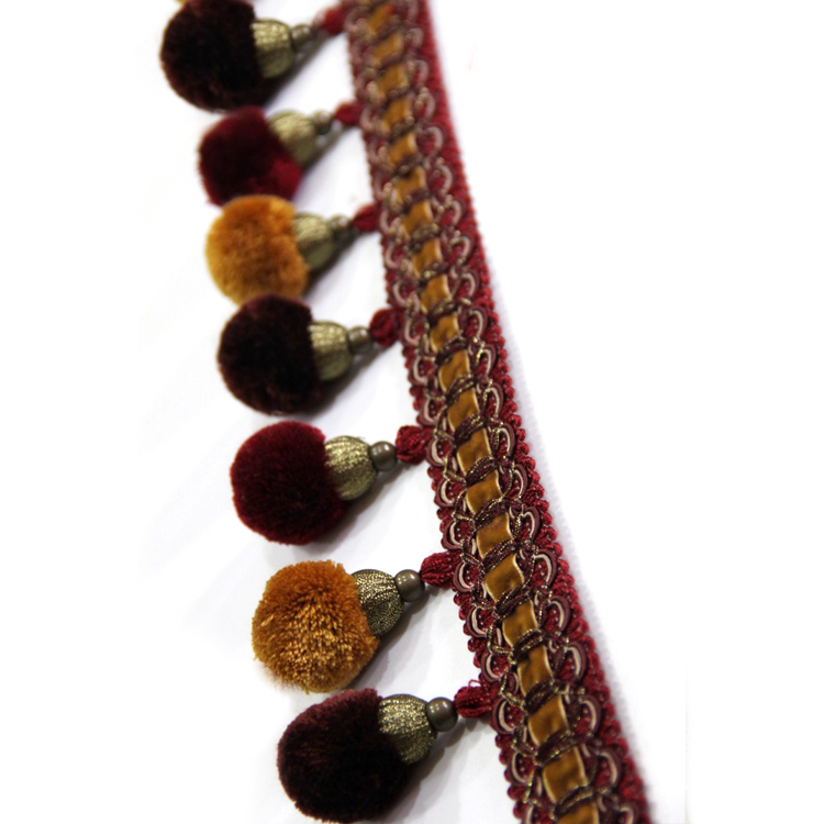 Coloré Multi-usage Windows Rideau Boule Décorative Gland Frange Rideau Gland Pom Pom Pompon Pour Rideau