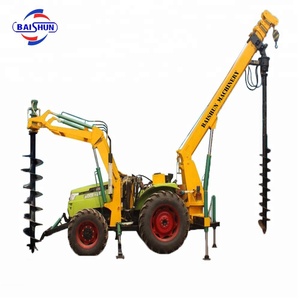 Electric Pole Cài Đặt Máy Với Nhỏ Lỗ Đất Vít Chồng Chất Ngang Máy Khoan - Product Image 5