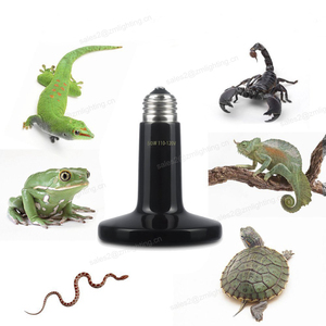 Lámpara de Calor Infrarroja de Cerámica de 90 mm y 100 W, Bombilla Emisora de Calor Negra para Reptiles, Calentador para Terrarios, Criadora de Pollos, Tortugas, Acuarios, Serpientes - Product Image 4