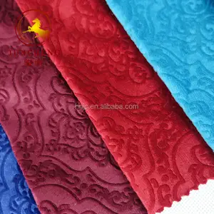 Top quality 3D emboss velvet plastic anti-slip backing sofa cover export to Turkey market