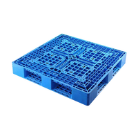 Palette en plastique robuste pour entrepôt frigorifique, entrée 4 directions, certifiée CE, double niveau, 1200x1000mm, pour empilage en entrepôt