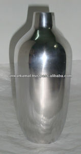 Hot Selling Fancy Silver <b>Clear</b> Aluminum Flower <b>Vases</b> for Home Hotel & Restaurant Table Decoration - Product Image 2